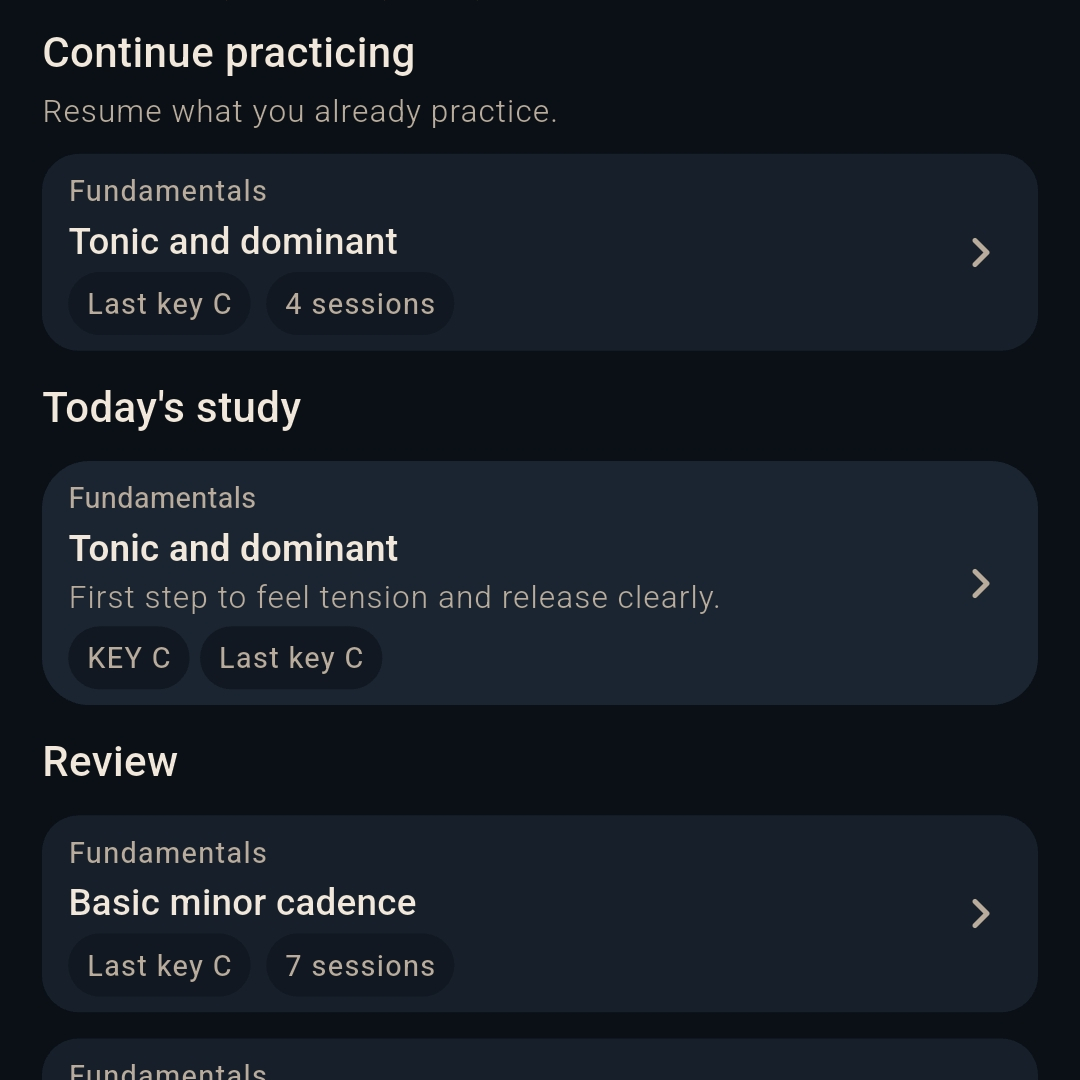 Cavac study screen in dark mode