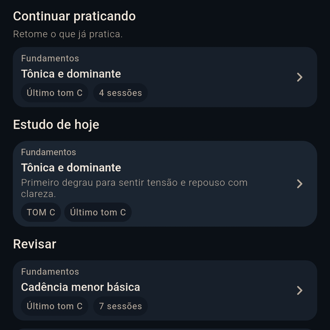 Estudo no Cavac em tema escuro